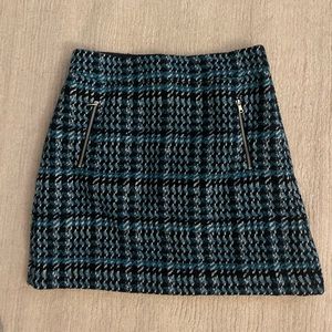 Winter plaid mini skirt NWT
